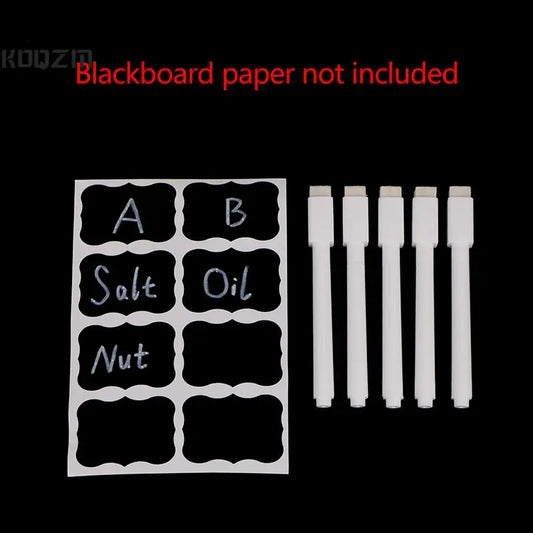 5Pcs  Erasable White Liquid Chalk Pen/Marker For Glass Windows Chalkboard