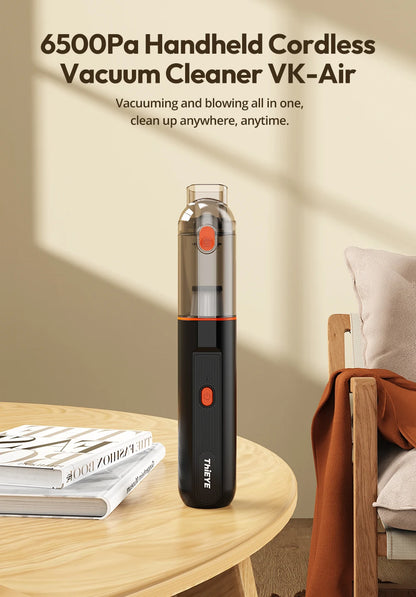 ThiEYE Cordless Car Vacuum Cleaner 6500pa Portable Powerful Car Aspirator Vacuum & Blowing 2 in 1 Wireless Handheld Auto Vacuum