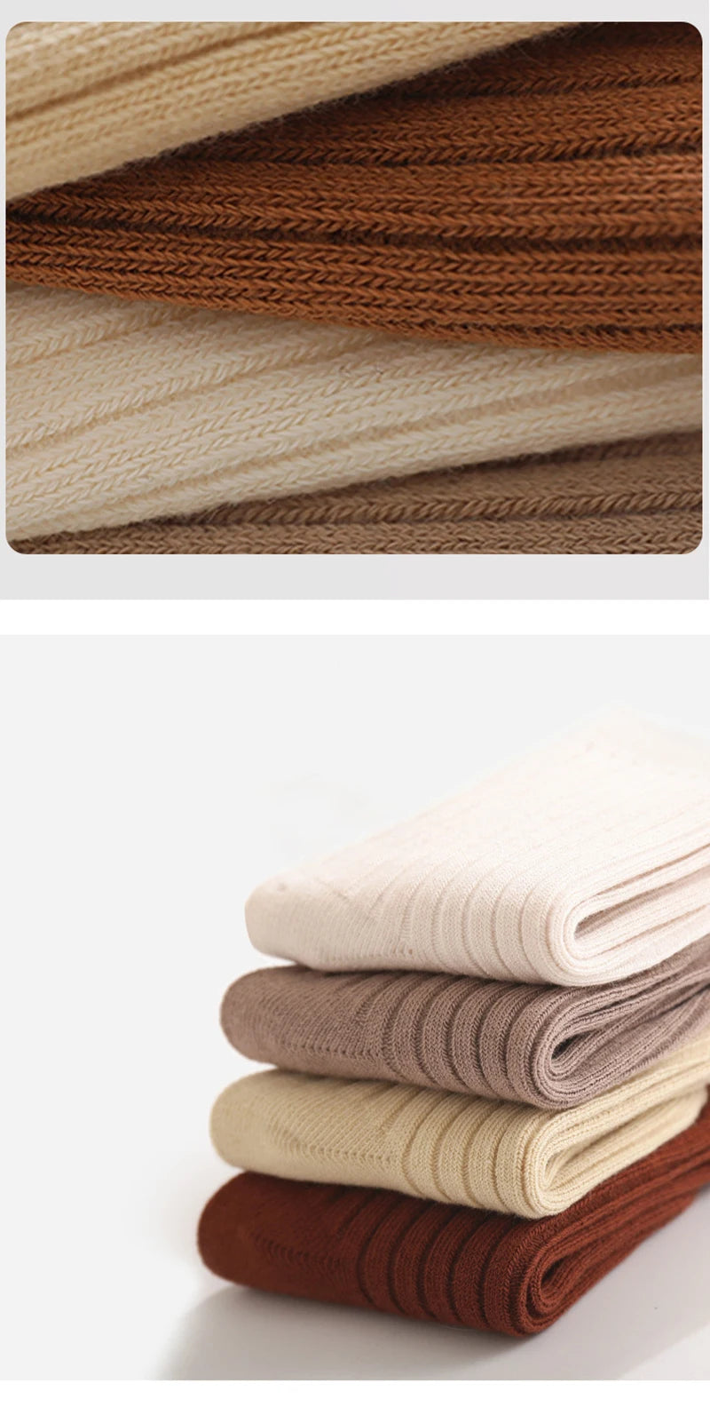 MILANCEL New Autumn Kids Socks Girls Solid Color Mid Tube Socks Children Sock 5 Pairs a Lot