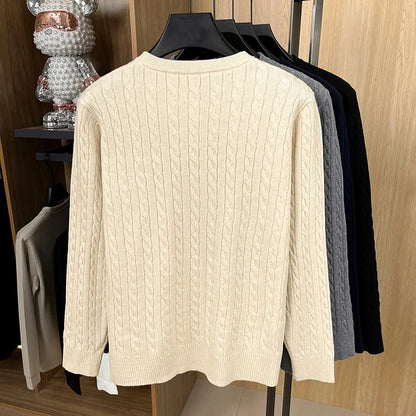 Designer Brand Pony Embroidery Fashion Sweater Men's Classic Paul Fashion Jacquard Autumn/Winter Round Neck Warm Knitted Pullove