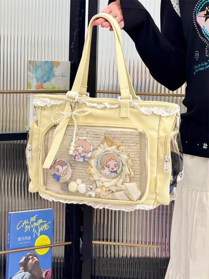 Ballet Girl Has A Large Appetite Itabag Japanese 2D Single Shoulder Cross Body Goods Bag Gift For Friends Only No Dolls No Card