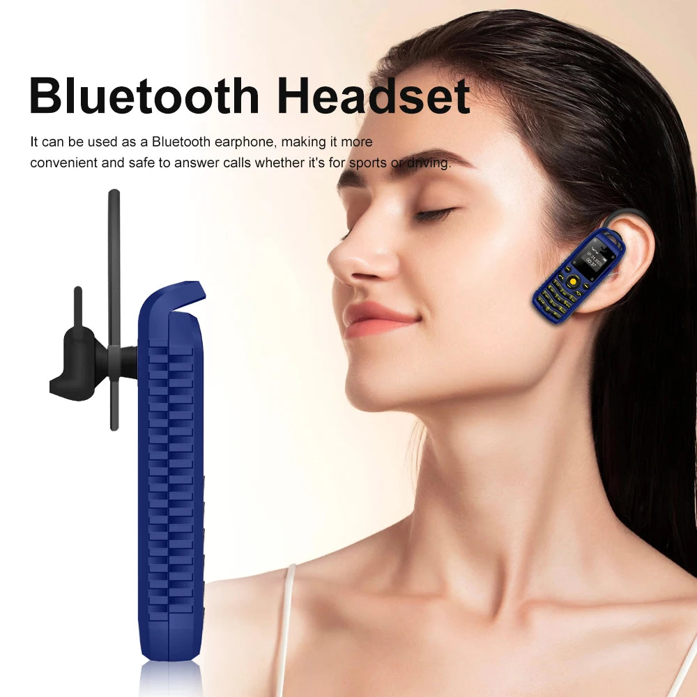 SERVO Mini Mobile Phone 2 SIM Cards Magic Voice Bluetooth Dialing Blacklist Low Radiation Smallest Button Cellphones Four Colors