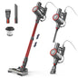 INSE I8 Corded Vacuum Cleaner Free-Stand Stick Vacuum 25KPa 600W Powerful 6 in1 Lightweight Handheld Cleaner for Carpet Pet Hair