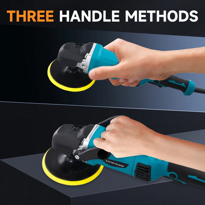 Podofo Car Buffer Polisher 1580W 6inch Car Polisher 7 Variable Adjustable Speeds Car Polishing Machine for Car Detailing Waxing
