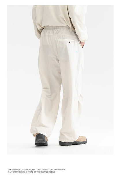 Men Streetwear Fashion Loose Casual Lightweight Quick Dry Sport Pants Women Outdoor Techwear Cargo Baggy Pant Boy Girl Trousers