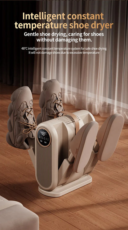 Foldable Shoe Dryer Electric Shoe and Boot Dryer Timing Control Household Shoe Warmer Portable Heater For Socks Boots