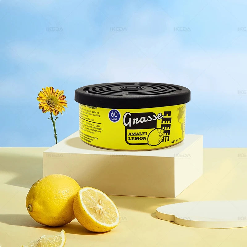 Car Air Freshener: 12 Kinds Scent | Organic Cans | Odor Eliminator Essential | Long-Lasting | Strong Fragrance | For Home