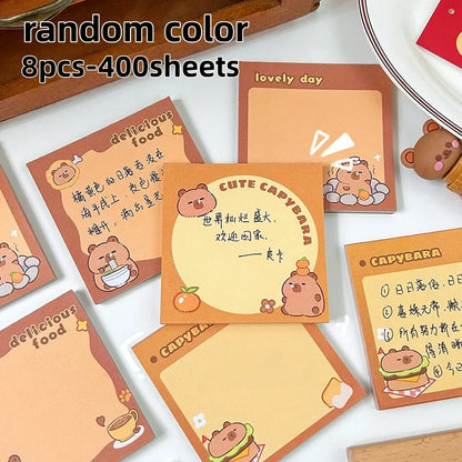 200sheets Panda Memo Pads Cute Animal Note Pads No Adhesive for Students Aesthetic Office School Supplies Bulk Notebook Labels