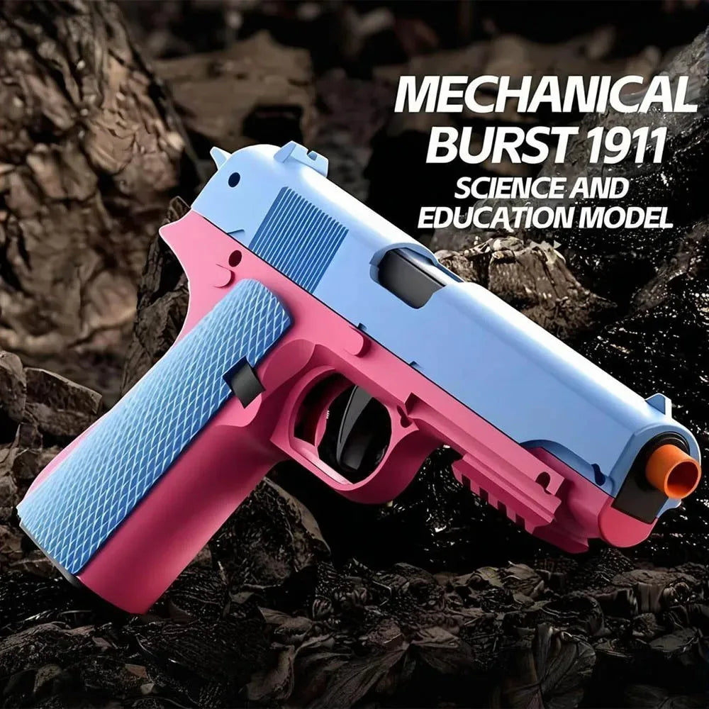 Children Manually Loaded Launcher Shell Soft Bullet Gun Toy Outdoor CS Shooting Game Christmas Gift for Boy