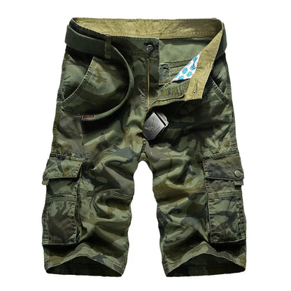 No Belt Camouflage Camo Cargo Shorts Men 2026 New Mens Casual Shorts Male Loose Work Shorts Man Military Short Pants Plus Size