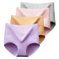 4Pcs/Lot High Waist Underwear Cotton Panties Women Body Slim Abdominal Underwear Plus Size Girls Briefs Female Lingerie Shaper