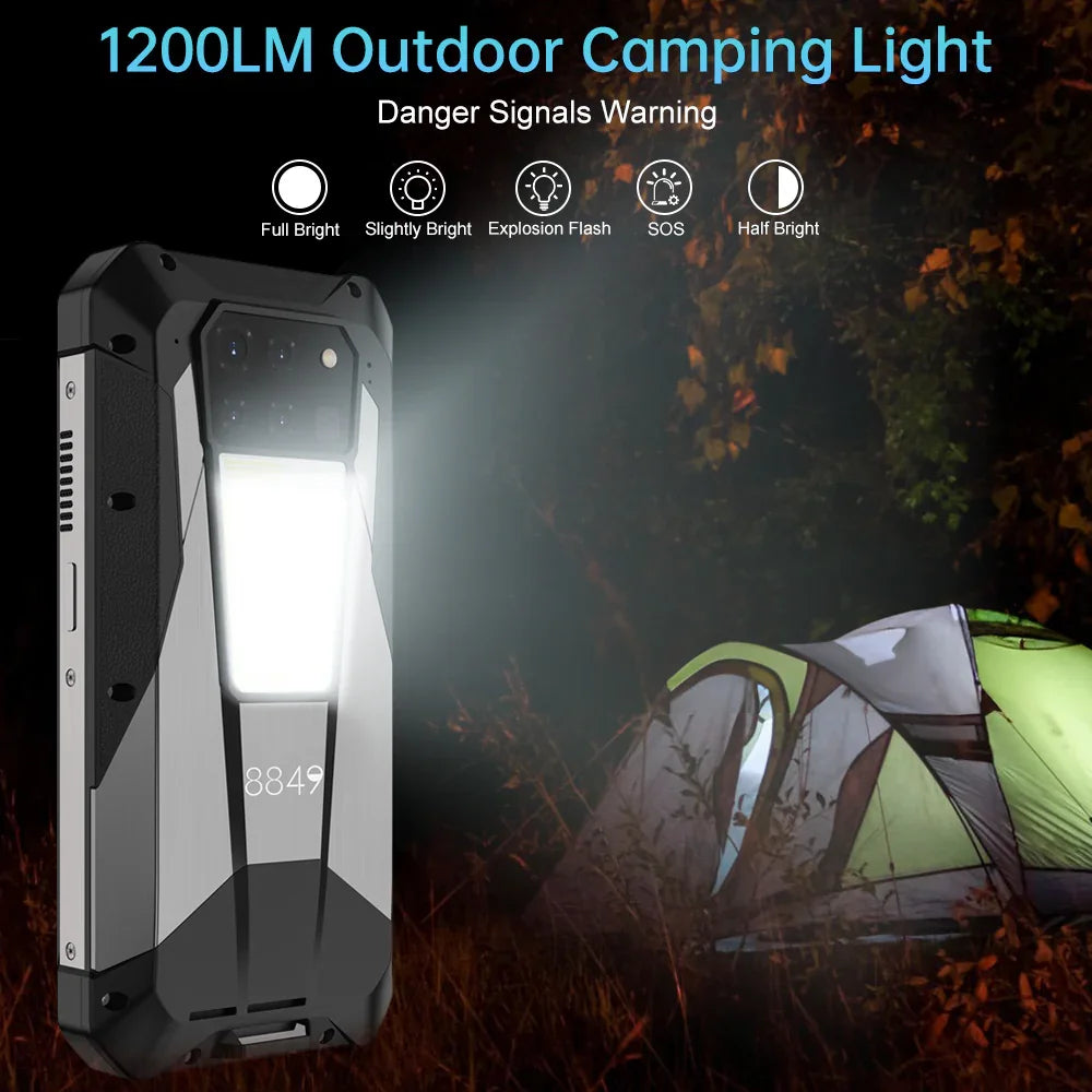 8849 Tank 3 Pro Unihertz Projector Rugged Smartphone 23800mAh 100Lumens 200MP Camera Android 15 Dimensity 8200 512G Outdoor IP68