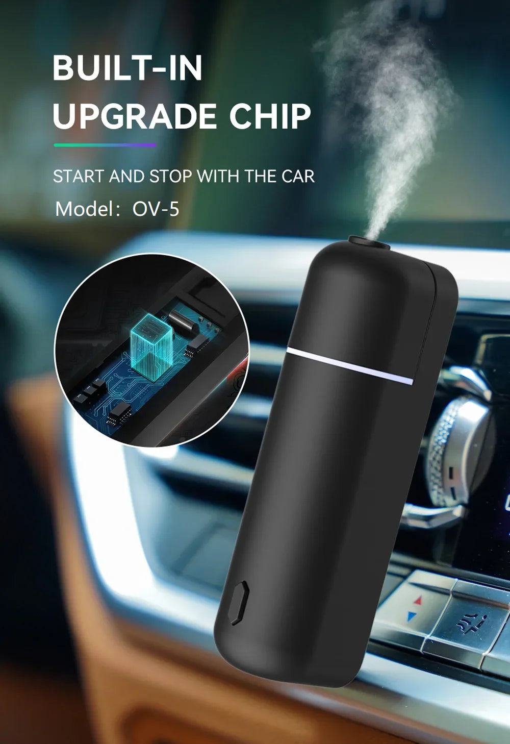 Car Air Freshener Fragrance Diffuser Aromatherapy Flavoring For Cars Essential Oil Diffuser Electric Aroma Diffuser