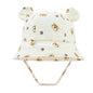 Baby Cotton Sun Hat New Children Outdoor Rabbit Ear Beach Caps Boy Girl Print Panama Hat Unisex Beach Bucket Hat For 3-12 Months