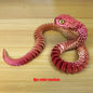 85Cm/33.46In Snake Statue Moveable Joints Animal Model Home Desktop Decoration Ornament Gift Collectible Statue
