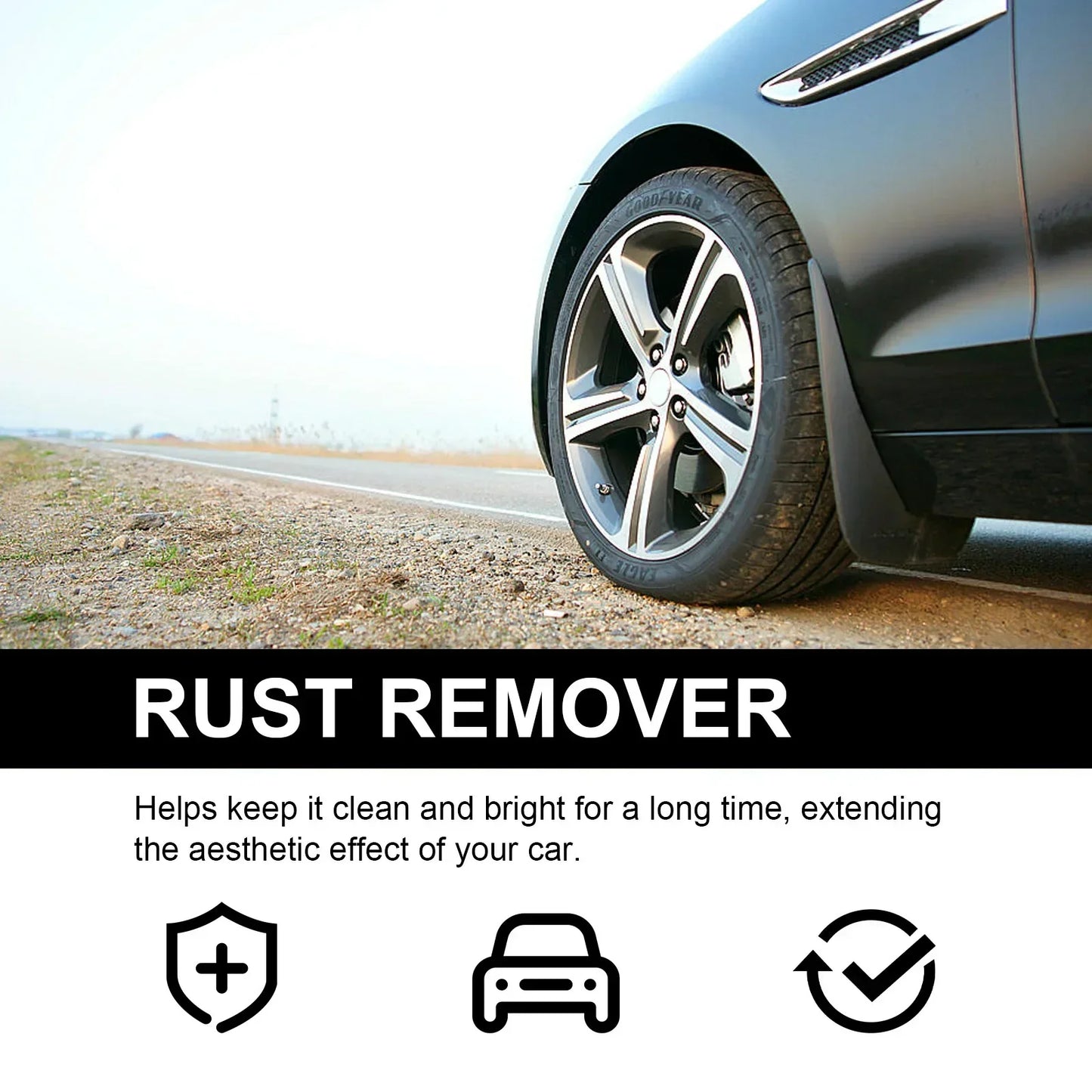 HS68-Car Rust Remover Quick Remover  Exhaust Pipe Rust Removal Spray Cleaning Metal Iron Powder Old Cars To New