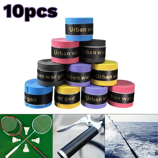 Tennis Racket Wrap Grip Rubber Pre-Cut Non-Slip, Sweat-Absorbing Hand Tape Badminton Pickleball Comfortable Cushion Grip