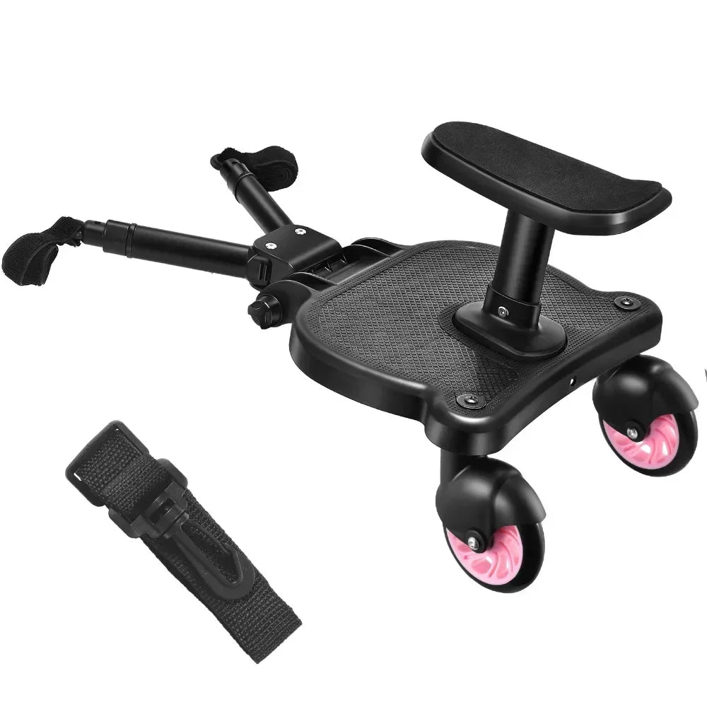 Twins Baby Stroller Pedal Adapter Stroller Accessorie Second Children Auxiliary Trailer Twins Scooter Standing Plate with Seat