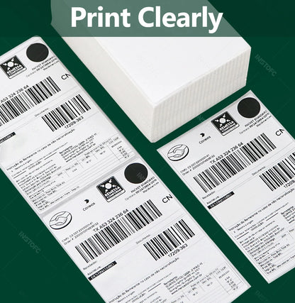 4x6 Inch 500sheets Thermal Shipping Label Paper Self-adhesive For 4inch Label Printer Oil-Proof All-Purpose Sticker Label Paper