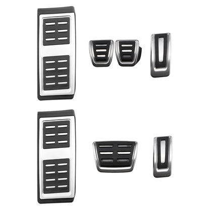 for Volkswagen VW Polo Virtus 2018~2024 Accelerator AT MT Car Pedals Gas Brake Footrest Stainless Steel Non-slip Pedal Cover Pad