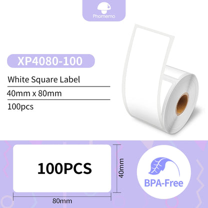 Phomemo Self-Adhesive Labels Paper for Phomemo M110/M200 Self-adhesive Label Printer Waterproof Tag Jewelry Tag Thermal Sticker