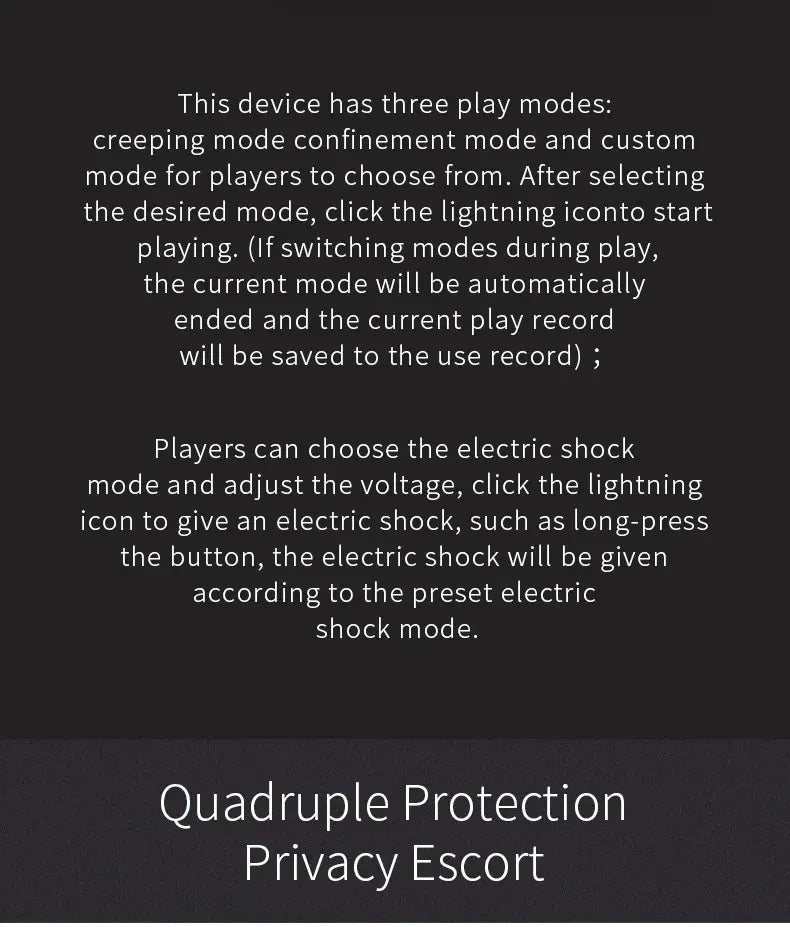 QIUI Electric Shock Collar APP Remote Control Collars Restraint BDSM Devil Shaped Necklace Adult Games Sex Toys for Men Women