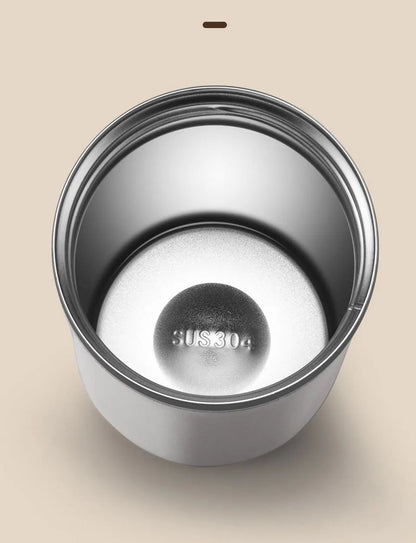 Vacuum Insulated Coffee Travle Mug Stainless Steel Thermo Bottle Cup Thermal Tumbler With Carrying Ring Flask for Hot Cold Drink