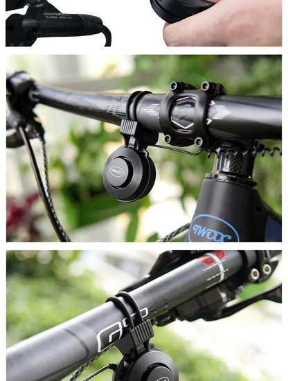 TWOOC Bicycle Electronic Horn Volume Adjustment 4 Kinds of Classic Cingtones Rechargeable 100dB Not Harsh Road Mountain Bike