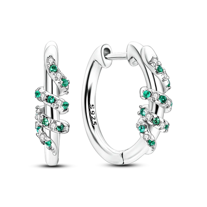 925 Sterling Silver Earrings Jewelry Hoop Flower Ear Studs Campanula Sparkling Pave Earring Wedding Gift For Women Anniversary