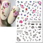 3d Nail Art Decals Spring Booming Violets Lavenders Purple Blue Pink Flowers Butterflys Stickers Decoration For Nail Tips Beauty