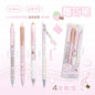 4Pcs Cute Kawaii Gel Pens Set Aesthetic 0.5mm Fine Point Retractable Pens for School Office Writing Sweet Chocolate Stationery