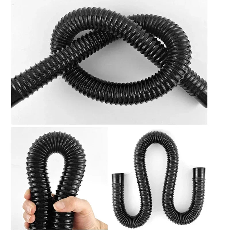 Black 20mm/25mm Aquarium Water Tube Oxygen Pump Water Pump Hose Air Bubble Stone Aquarium Fish Tank Pond Pump Tube 50cm