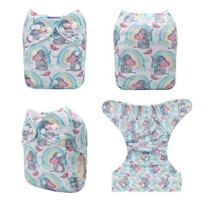 U Pick ALVABABY Digital Position Cloth Diapers Baby Reusable Modern Cloth Nappy for Baby with 1pc Microfiber Insert