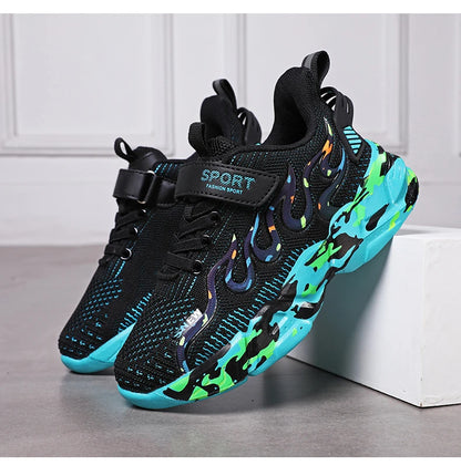 Boys Running Shoes 2022 Design Children Sneakers Mesh Kids Casual Sneakers 7-12 Years Children Sneakers for Boys