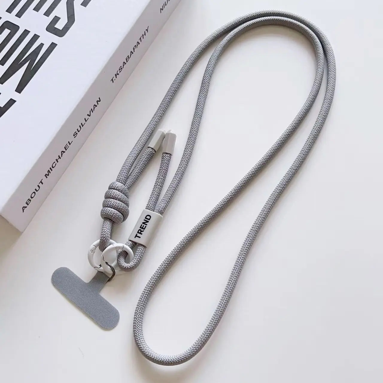 Adjustable Fashion Anti Loss Phone Lanyard 120CM Crossbody Neck Cord Wrist Strap for iPhone 17 Pro Max Case Chain Two Ring Rope