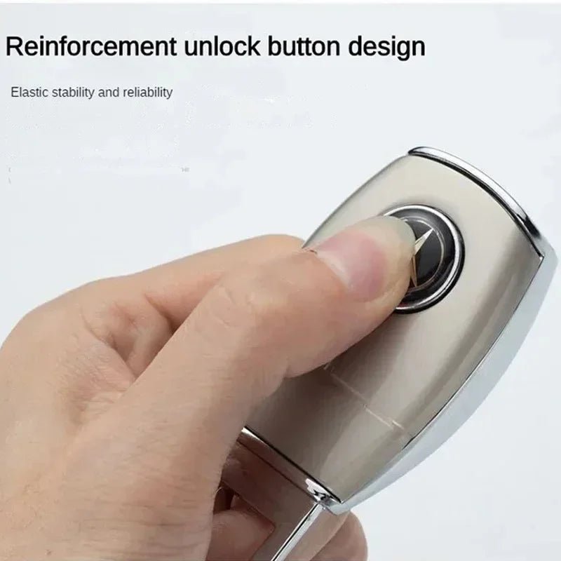 1/2/4 Pieces Car Seat Belt Clip Extender Alloy Seatbelt Lock Buckle Plug Auto Fastener Converter Clip Safety Belt Decoration