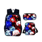 Cartoon Popular Shadow Milk Plush 3D Print 3pcs/Set pupil School Bags Laptop Daypack Backpack Inclined shoulder bag Pencil Case