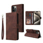 ZZXX Wallet Card Slot Holder Magnetic Flip Leather Case For iPhone 15 Pro Max 14 Plus 13 Mini 12 11 X XS XR SE 2022 8 7 6s Cover
