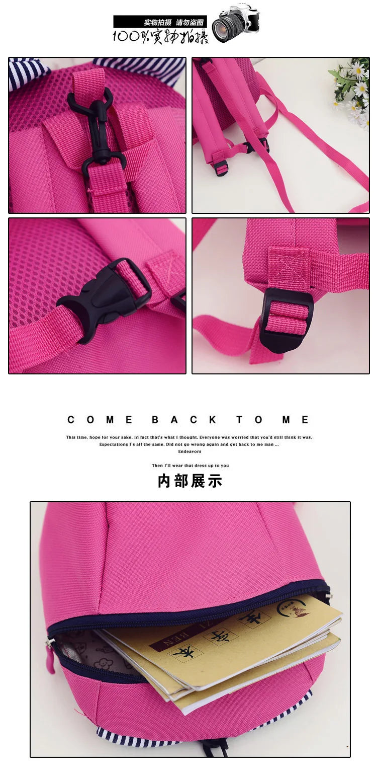 Kids Children Anti-lost Cartoon Bags High Quality Safety Harness Reins Toddler School Backpack Cute Cartoon Light Rucksack 아동가방