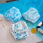 Elinfant 3PCS Mesh Cloth Inner Washable Swimming Diapers For Pool, Beach,Training Pants Swim Underpants For 3-15kg Boys Girls