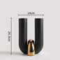 Creative U-shaped Ceramic Vase Flower Pots Desk Decoration Flowers Arrangement Porcelain Floral Vases Room Aesthetic Decor