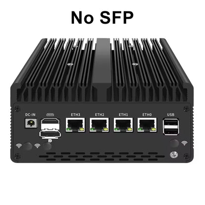 New Solid Firewall Appliance 12th Gen Intel Pentium Gold 8505 10G/1G SFP 4*2.5G RJ45 LAN 2*DDR5 NVMe Mini PC Proxmox ESXi Server