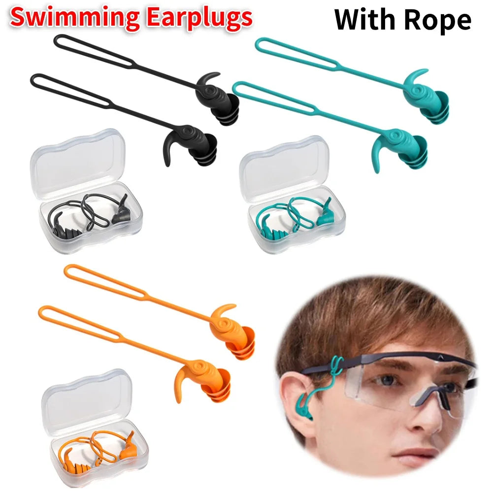Swim Ear Plugs Silicone Waterproof Anti-noise Pool Accessories Swimming Earplugs Water Sports Swim Swimming Ear Plugs