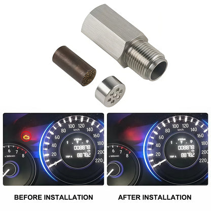1PCS Oxygen Sensor Adapter Car Inspection Engine Light Fixing Catalytic Network Oxygen Sensor Interval Mini Catalytic Converter