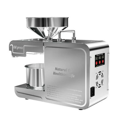 DIVEDEER New T1 Temperature Control Stainless Steel Hot and Cold Household Intelligent Small and Medium-sized Oil Press Machine