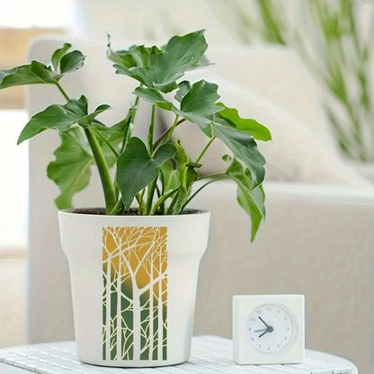 16pcs Geometric Painting Stencils Reusable Plastic Templates for Furniture Walls Floors Glass Windows Indoor Outdoor Decor