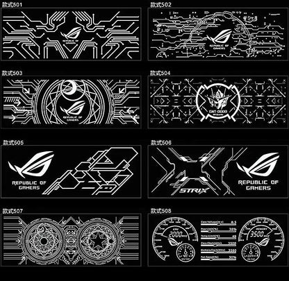ARGB PC Case Lighting Panel,Customized GPU Side Backplate,MOD Chassis Gaming Decorated Plate 5V 12V Colorful AURA SYNC