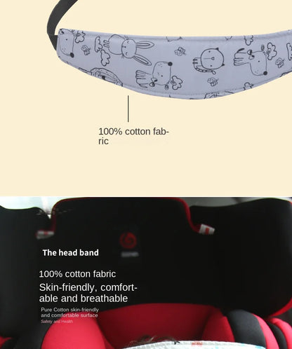 Baby Pillow Head Support Belt Set Protective Travel Car Seat Head Neck Support Pillows Newborn Children U Shape Headrest Cushion