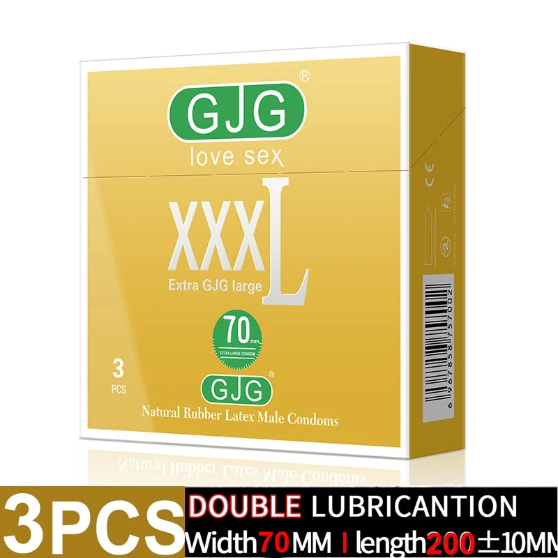 Width-58mm(Length-200mm) Large Size Condoms  Men Latex Condom Safe Contraception Protection Adult Sex Products Intimate Care