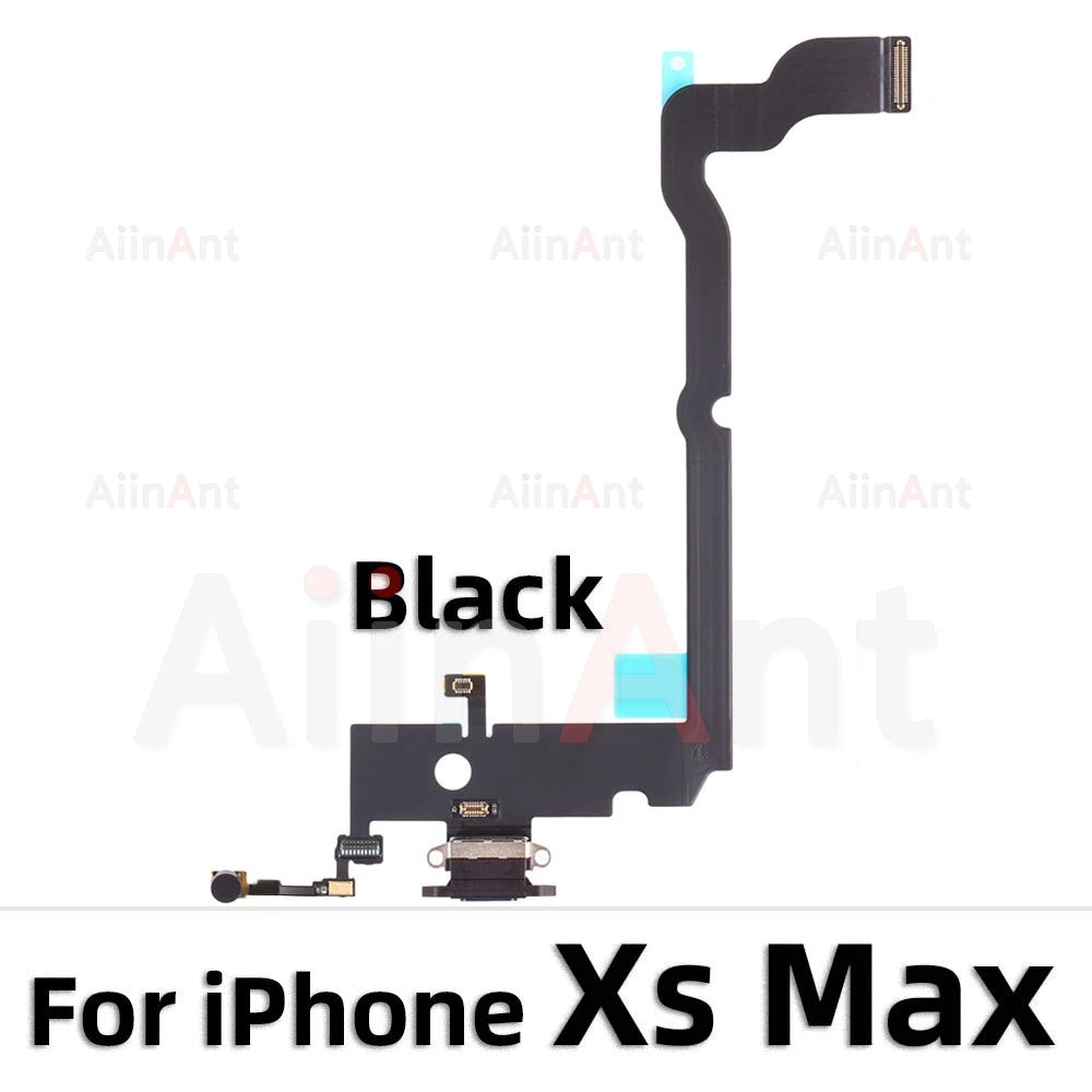 AiinAnt Dock USB Mic Board Charger Connector Fast Charging Port Flex Cable For iPhone X Xr Xs Max 7 8 Plus